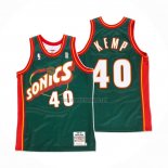 Camiseta Seattle SuperSonics Shawn Kemp NO 40 Historic Retro Verde2