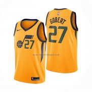 Camiseta Utah Jazz Rudy Gobert NO 27 Statement Amarillo