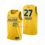 Camiseta All Star 2021 Utah Jazz Rudy Gobert Oro