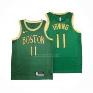 Camiseta Boston Celtics Kyrie Irving NO 11 Ciudad Verde