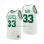 Camiseta Boston Celtics Larry Bird NO 33 Mitchell & Ness 1985-86 Blanco