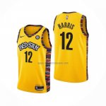 Camiseta Brooklyn Nets Joe Harris NO 12 Ciudad 2020-21 Amarillo