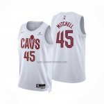 Camiseta Cleveland Cavaliers Donovan Mitchell NO 45 Association 2022-23 Blanco