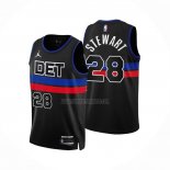 Camiseta Detroit Pistons Isaiah Stewart NO 28 Statement 2022-23 Negro