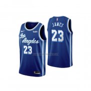 Camiseta Los Angeles Lakers Lebron James NO 23 Classic 2019-20 Azul