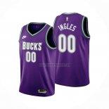 Camiseta Milwaukee Bucks Joe Ingles NO 00 Classic 2022-23 Violeta