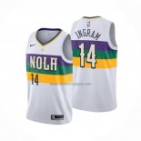 Camiseta New Orleans Pelicans Brandon Ingram NO 14 Ciudad 2019-20 Blanco