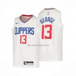 Camiseta Nino Los Angeles Clippers Paul George NO 2 Association 2020-21 Blanco