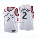 Camiseta Nino Toronto Raptors Kawhi Leonard NO 2 Association 2018 Blanco