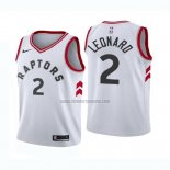 Camiseta Nino Toronto Raptors Kawhi Leonard NO 2 Association 2018 Blanco