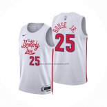 Camiseta Philadelphia 76ers Danuel House JR. NO 25 Ciudad 2022-23 Blanco