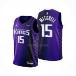 Camiseta Sacramento Kings Davion Mitchell NO 15 Statement 2023-24 Violeta