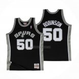 Camiseta San Antonio Spurs David Robinson NO 50 Mitchell & Ness Negro