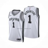 Camiseta San Antonio Spurs Victor Wembanyama NO 1 Association 2022-23 Blanco