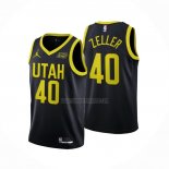 Camiseta Utah Jazz Cody Zeller NO 40 Statement 2022-23 Negro