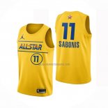 Camiseta All Star 2021 Indiana Pacers Domantas Sabonis NO 11 Oro
