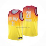 Camiseta All Star 2023 Milwaukee Bucks Jrue Holiday NO 21 Naranja