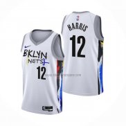 Camiseta Brooklyn Nets Joe Harris NO 12 Ciudad 2022-23 Blanco