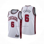 Camiseta Chicago Bulls Alex Caruso NO 6 Ciudad 2022-23 Blanco