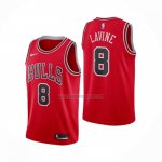 Camiseta Chicago Bulls Zach Lavine NO 8 Icon Rojo