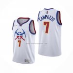 Camiseta Denver Nuggets Facundo Campazzo NO 7 Earned 2020-21 Blanco