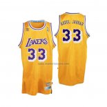 Camiseta Los Angeles Lakers Kareem Abdul-Jabbar NO 33 Retro Amarillo