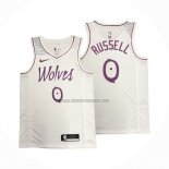 Camiseta Minnesota Timberwolves Derrick Rose NO 0 Earned Blanco