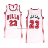 Camiseta Mujer Chicago Bulls Michael Jordan NO 23 Icon Blanco
