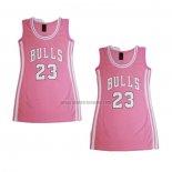 Camiseta Mujer Chicago Bulls Michael Jordan NO 23 Icon Rosa
