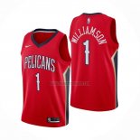 Camiseta New Orleans Pelicans Zion Williamson NO 1 Statement 2019-20 Rojo