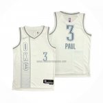 Camiseta Oklahoma City Thunder Chris Paul NO 3 Ciudad 2021-22 Blanco