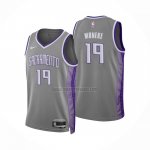 Camiseta Sacramento Kings Chima Moneke NO 19 Ciudad 2022-23 Gris