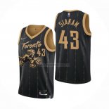 Camiseta Toronto Raptors Pascal Siakam NO 43 Ciudad 2021-22 Negro