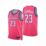 Camiseta Washington Wizards Michael Jordan NO 23 Ciudad 2022-23 Rosa