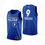 Camiseta All Star 2021 Orlando Magic Nikola Vucevic NO 9 Azul