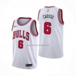 Camiseta Chicago Bulls Alex Caruso NO 6 Association 2021 Blanco