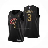 Camiseta Cleveland Cavaliers Caris Levert NO 3 Statement 2022-23 Negro
