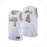 Camiseta Cleveland Cavaliers Evan Mobley NO 4 Ciudad 2022-23 Blanco