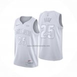 Camiseta Detroit Pistons Derrick Rose NO 25 MVP Blanco