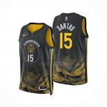 Camiseta Golden State Warriors Gui Santos NO 15 Ciudad 2022-23 Negro