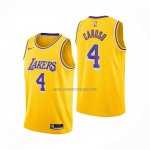 Camiseta Los Angeles Lakers Alex Caruso NO 4 Icon 2020-21 Amarillo