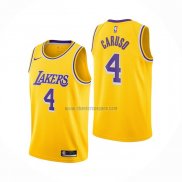 Camiseta Los Angeles Lakers Alex Caruso NO 4 Icon 2020-21 Amarillo