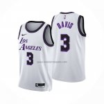 Camiseta Los Angeles Lakers Anthony Davis NO 3 Ciudad 2022-23 Blanco