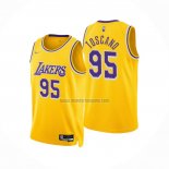 Camiseta Los Angeles Lakers Juan Toscano-Anderson NO 95 75th Anniversary Icon 2021-22 Amarillo