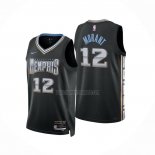 Camiseta Memphis Grizzlies Ja Morant NO 12 Ciudad 2022-23 Negro