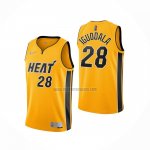 Camiseta Miami Heat Andre Iguodala NO 28 Earned 2020-21 Oro