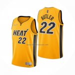 Camiseta Miami Heat Jimmy Butler NO 22 Earned 2020-21 Oro
