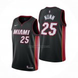 Camiseta Miami Heat Kendrick Nunn NO 25 Icon 2020-21 Negro