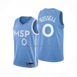 Camiseta Minnesota Timberwolves D'angelo Russell NO 0 Ciudad Azul