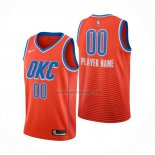 Camiseta Oklahoma City Thunder Personalizada Statement 2019-20 Naranja